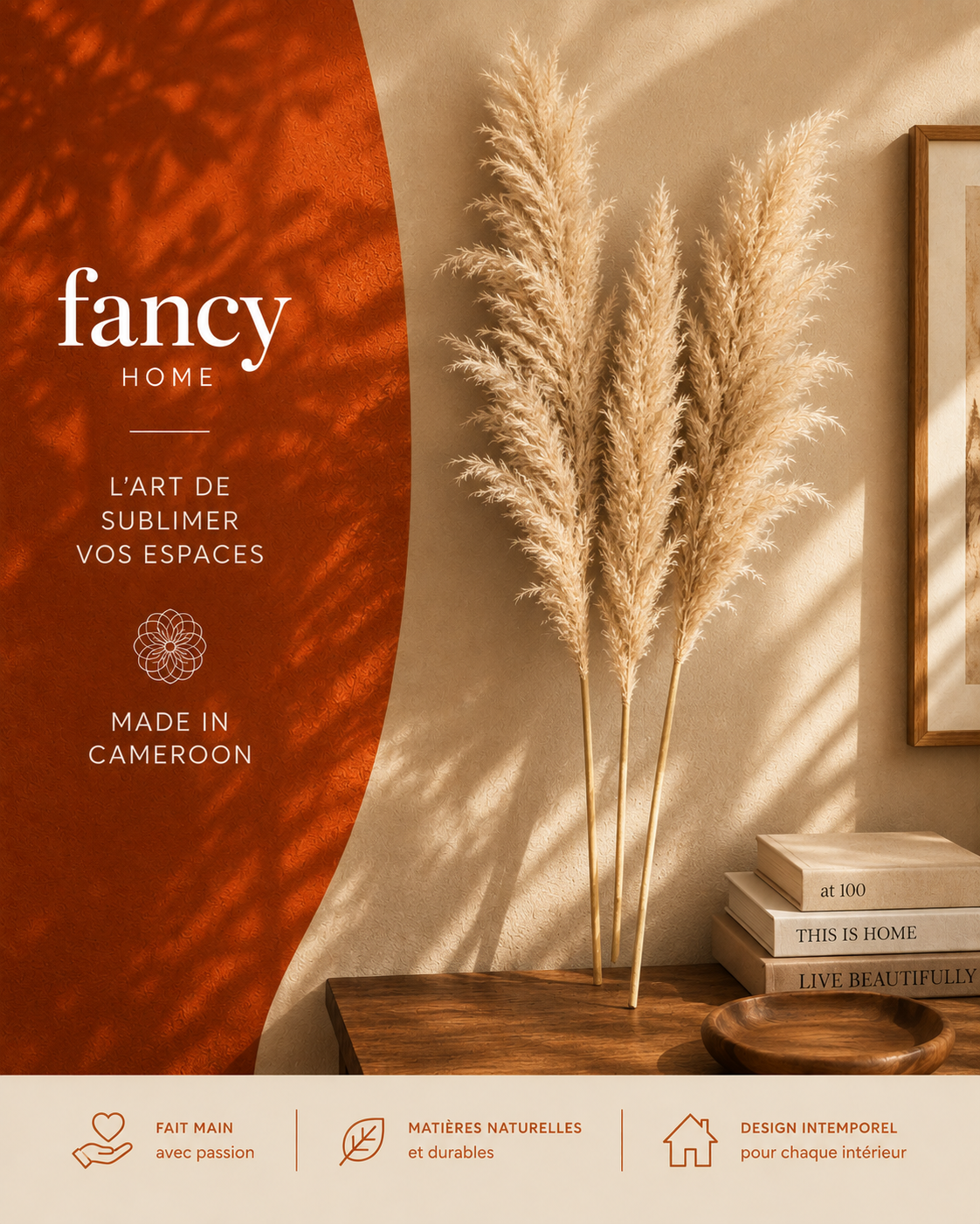 3 pampas geantes (110cm)