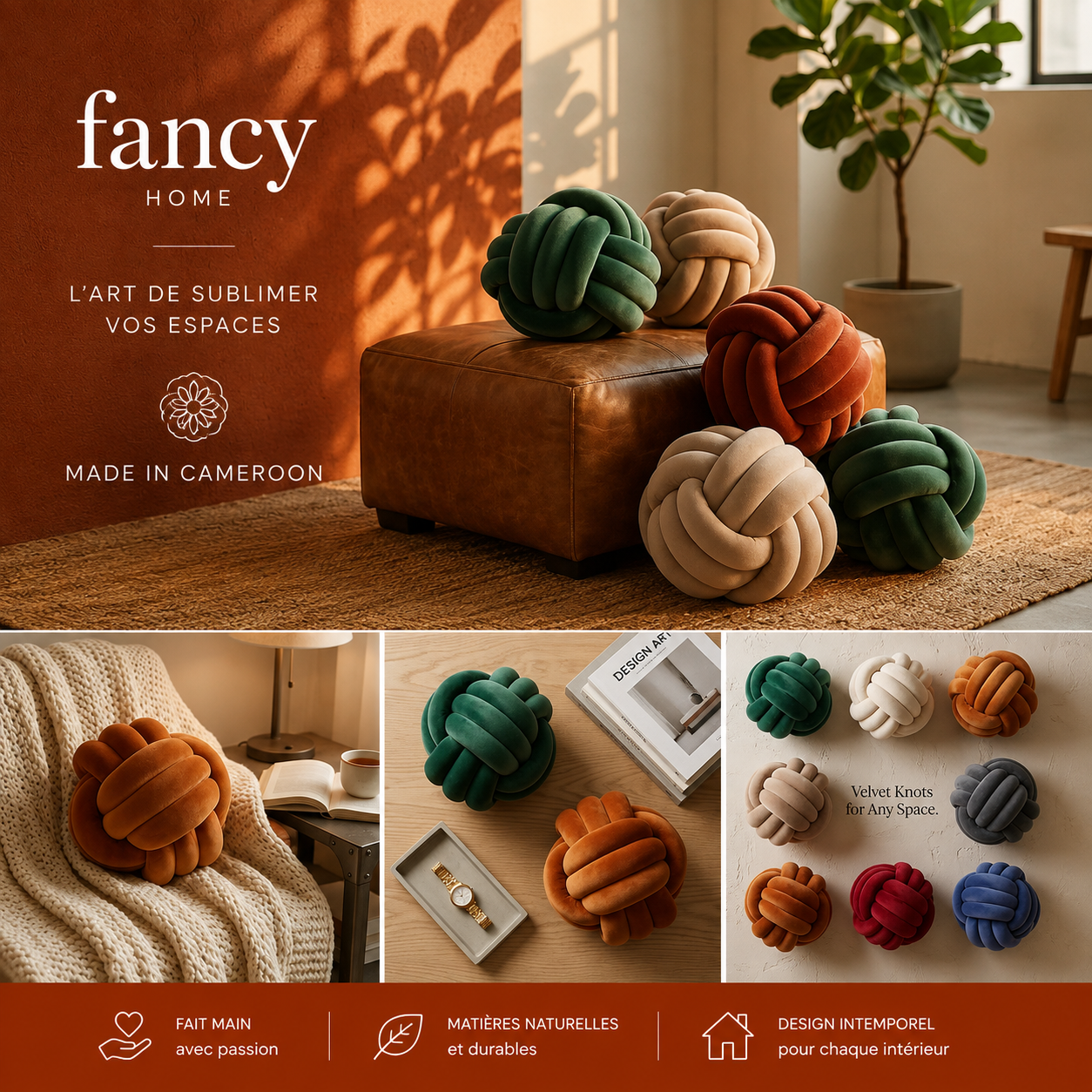 Knot pillow grand (22CM)
