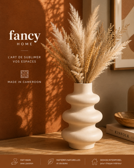 Vase sculptural spirale